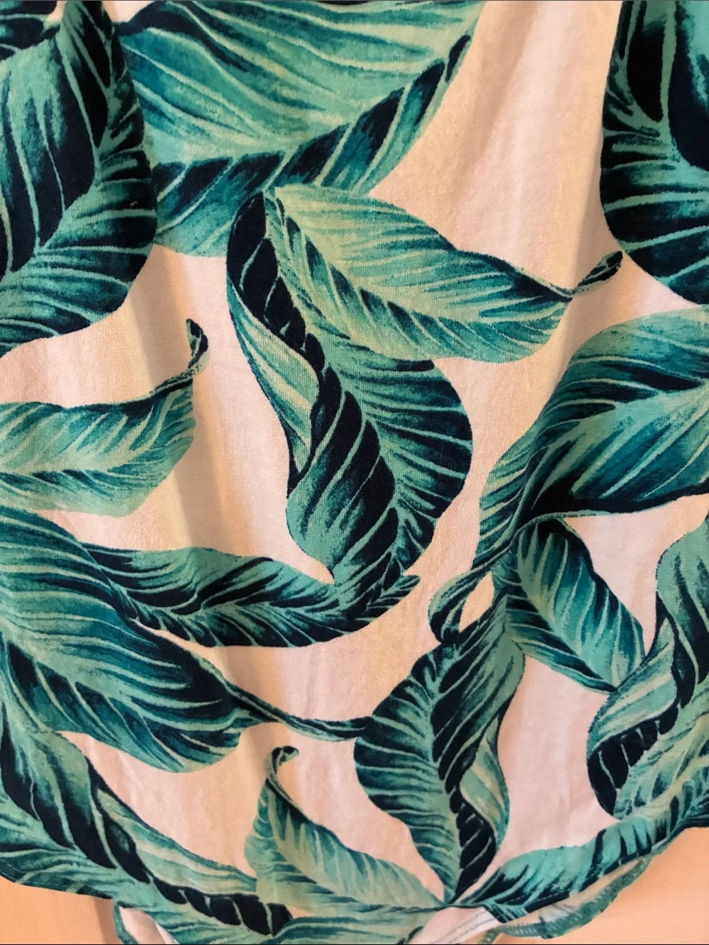 Tropical Leaf One-Piece Bodysuit - Picture 2 of 4